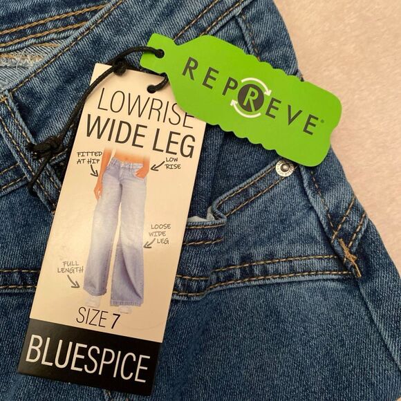 Bluespice low rise wide leg jeans sz 7 - Picture 11 of 13